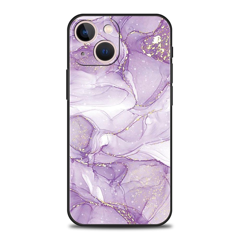 Luxury Phone Case For iPhone 16 15 14 11 Pro Max 13 12 XS X XR 7 8 Plus Shockproof Marble Ink Wash Cover Protect Funda