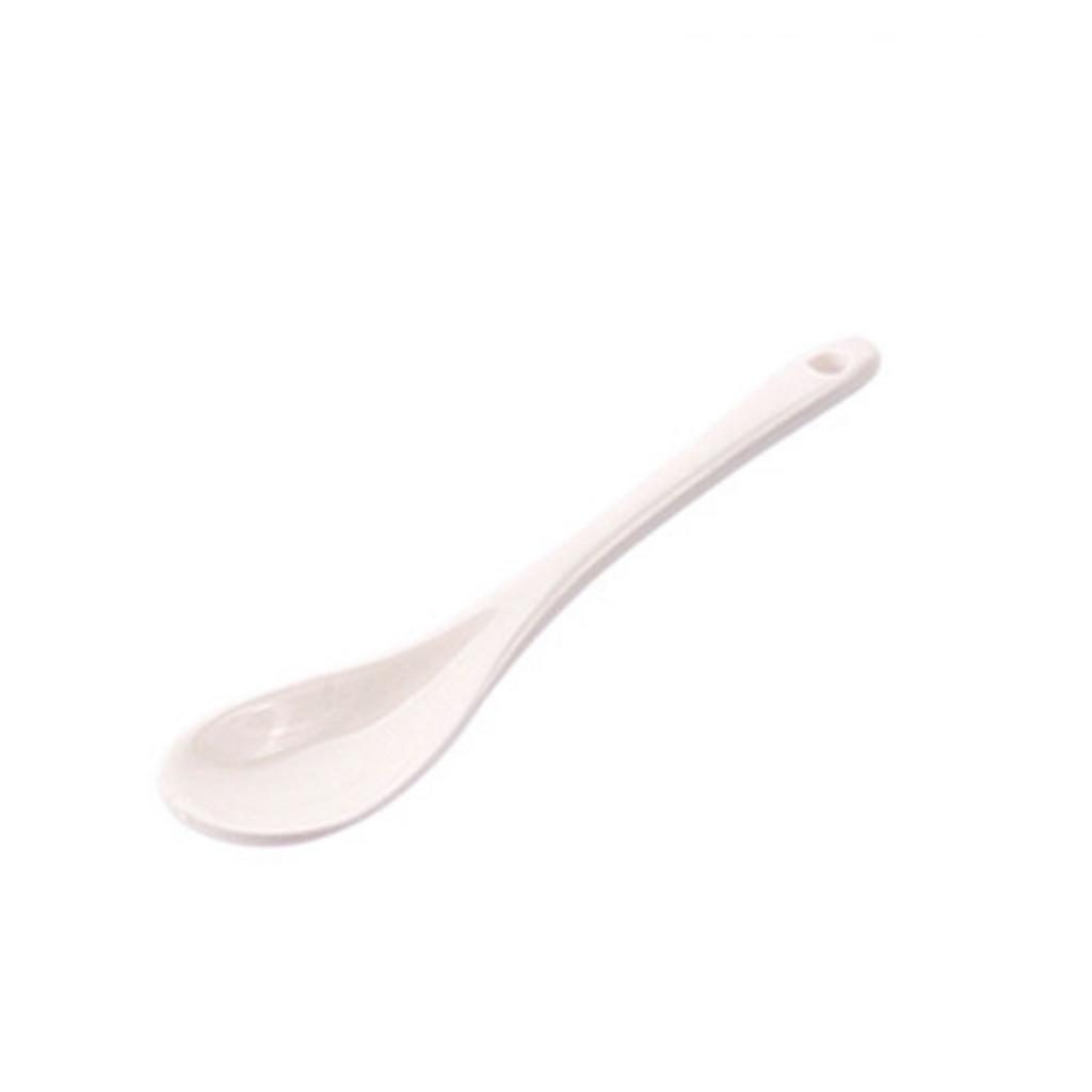 1 pz Elegante Cucchiaio in Ceramica di Porcellana Bianca - Posateria Durevole, Elegante e Versatile per Caffè, Zuppa, Zucchero, Tè.