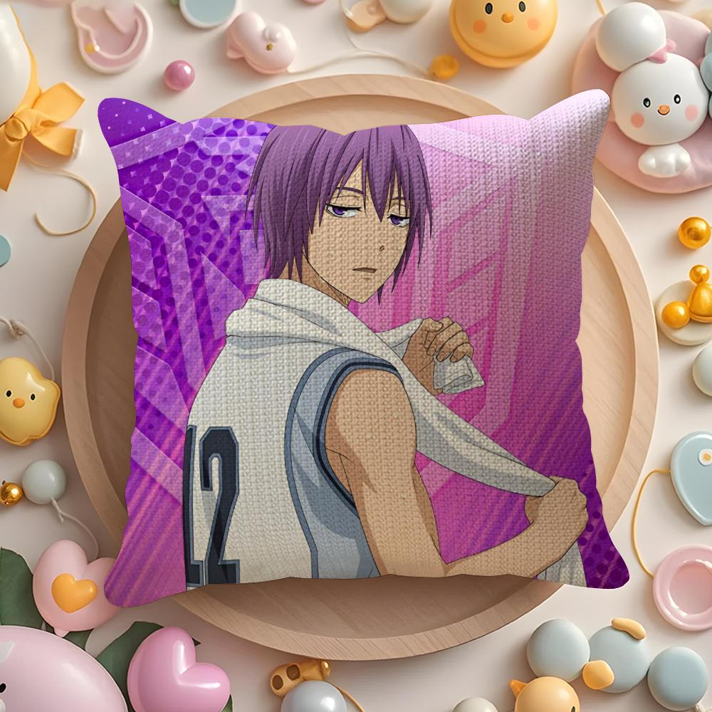 Hot Anime Comic K-Kurokos Basketball Pillow Case Sofa Living Room Bedroom Headboard Backrest Cushion Square Cushion