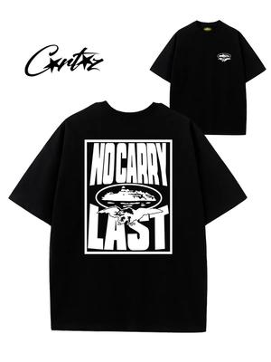 Oversized Cotton T‑shirt with Corteiz Print