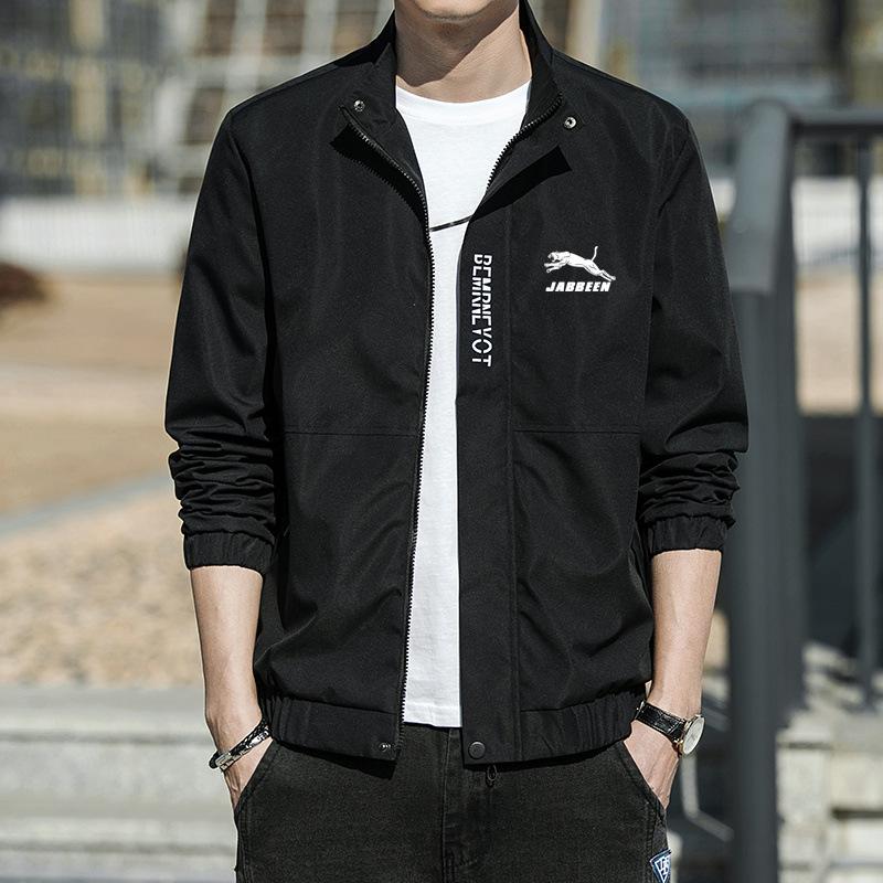 

Весенние и осенние мужские куртки, повседневные ветрозащитные куртки с капюшоном для молодежи и среднего возраста, модные топы для пап M