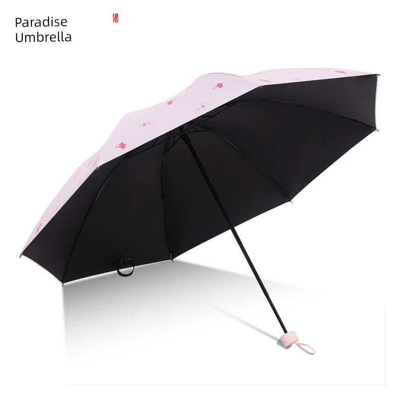 Paradise Umbrella Flagship Store Official Website Sun Protection Portable Ultra Light Folding Umbrella Dual-Use Sun Umbrella Sun Umbrella for Men and