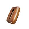 Minimalist Walnut Tissue Box Cover, Modern Rectangular Design with Detachable Lid, Home Decor for Desktop and Bathroom