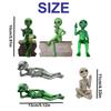 Alien Resin Statue Ornament Alien Garden Sculptures & Statues Yard Best Art Decor For Indoor Outdoor Home Or Office Collectible