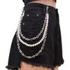 Pearl Style Womens Waist Chain Metal Multilayer Jewelry For Summer Fashion Accessory