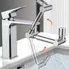 Retractable Universal 1440 Swivel Robotic Arm Swivel Extension Faucet Aerator Kitchen Sink Faucet Extender 2 Water Flow Mode