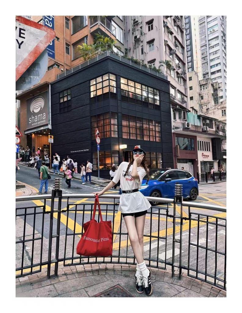 2024 Red Letter Canvas Tote: Stylish Single Shoulder Bag for Students, Commuters & Casual Use