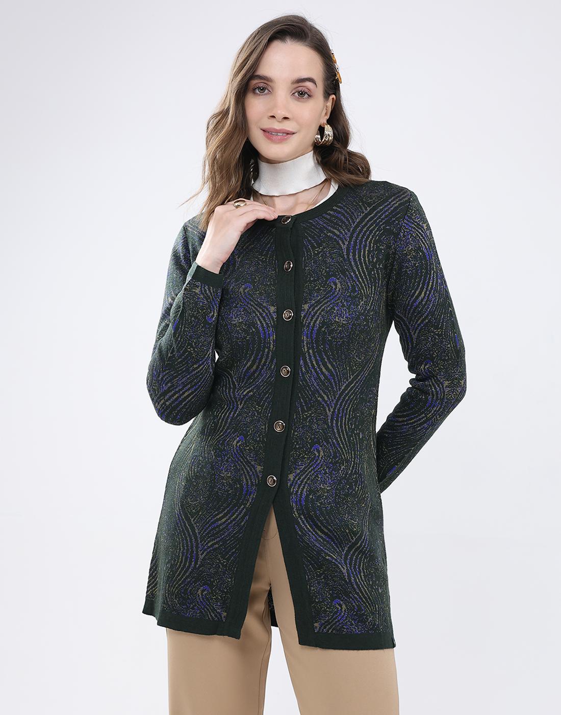 

Monte Carlo Women s Round Neck Full Sleeve Cardigan M