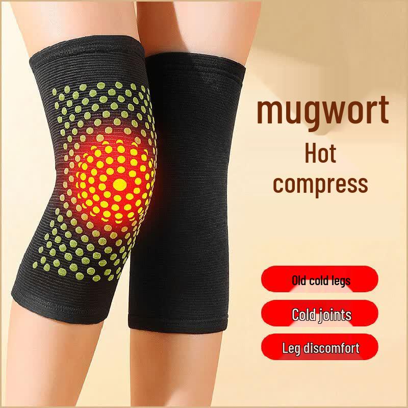 TULX Mugwort Dot Matrix Thin Warm Knee Sleeves - 5 Pack