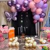 10inch Pink and Purple Latex Balloon Set, Suitable for Weddings, Birthdays, Themed Parties,pre Wedding Parties,family Gatherings