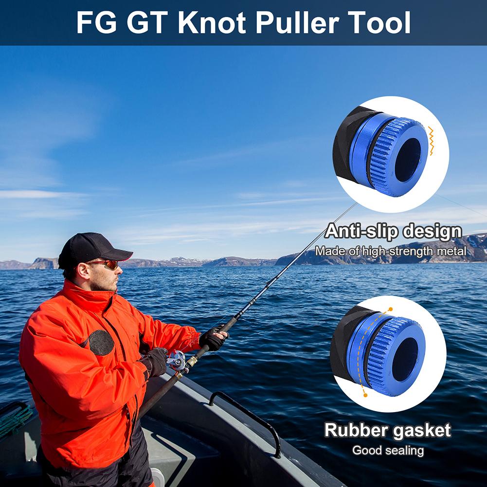 FG GT Knot Puller Tool Fishing Knot Puller Tool EVA Fishing Line Pull Drag Knotting Device Spooling Knotting Device for Saltwate