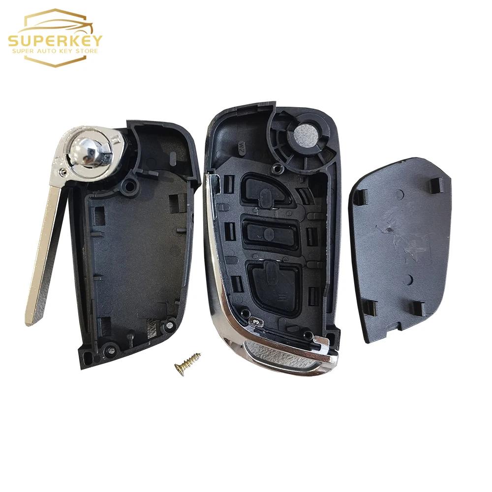 SUPERKEY Aangepaste Afstandsbediening Autosleutel Behuizing Klaphoes Voor Citroen C2 C3 C4 C5 Berlingo Voor Peugeot 207 307 308 407 607 HU83 VA2