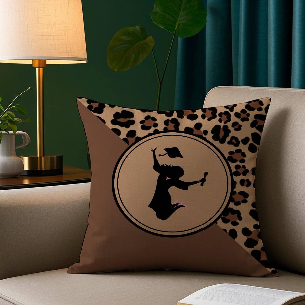 Fashion leopard print Pillow Case Short Plush Print Cushion Cover Square Throw Pillow Covers Sofa Home Decor