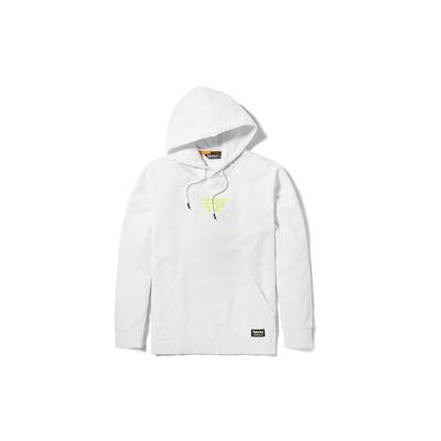 Timberland Buchstabenbestickter Sport-Hoodie Herren Hoodies Weiß-Sand A2DXU-BH7