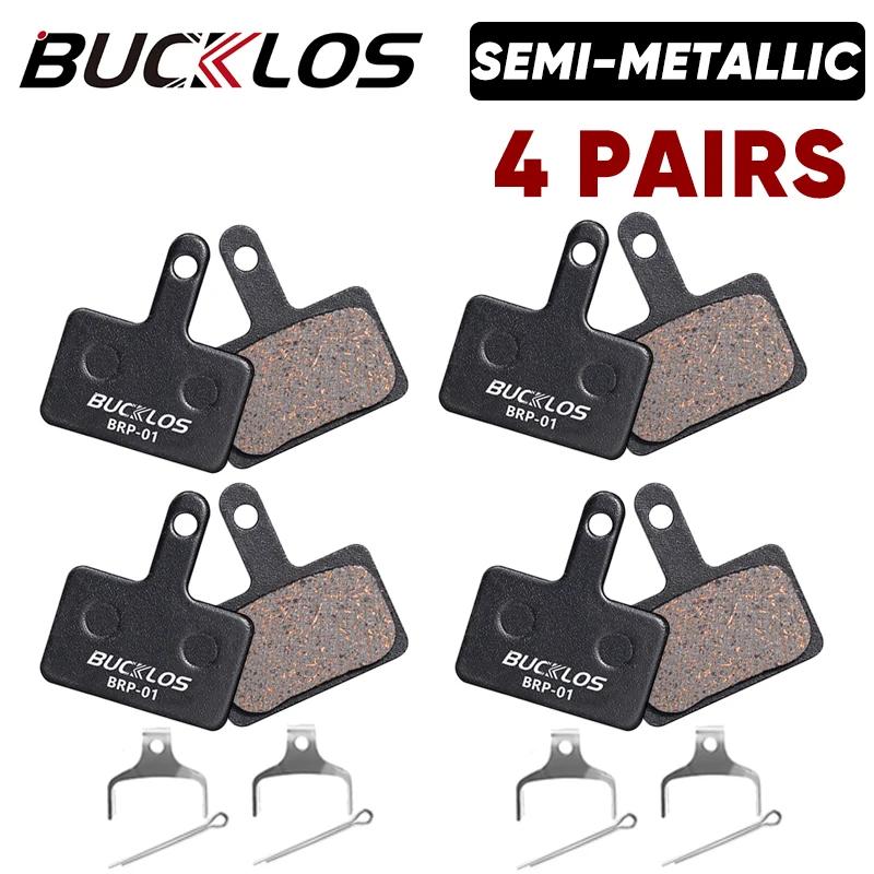 BUCKLOS Semi-Metal Brake Pads Mountain Bike Hydraulic Disc Brake Pads for SHIMANO B01S B05S MTB Road Bicycle Cycling Brake Part