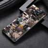 Attack On Titan Cartoon Case for Xiaomi Poco X3 NFC M3 M4 Pocophone F1 F3 Redmi Note 9s 9 8 10 Pro Black Soft Phone Cover Coque