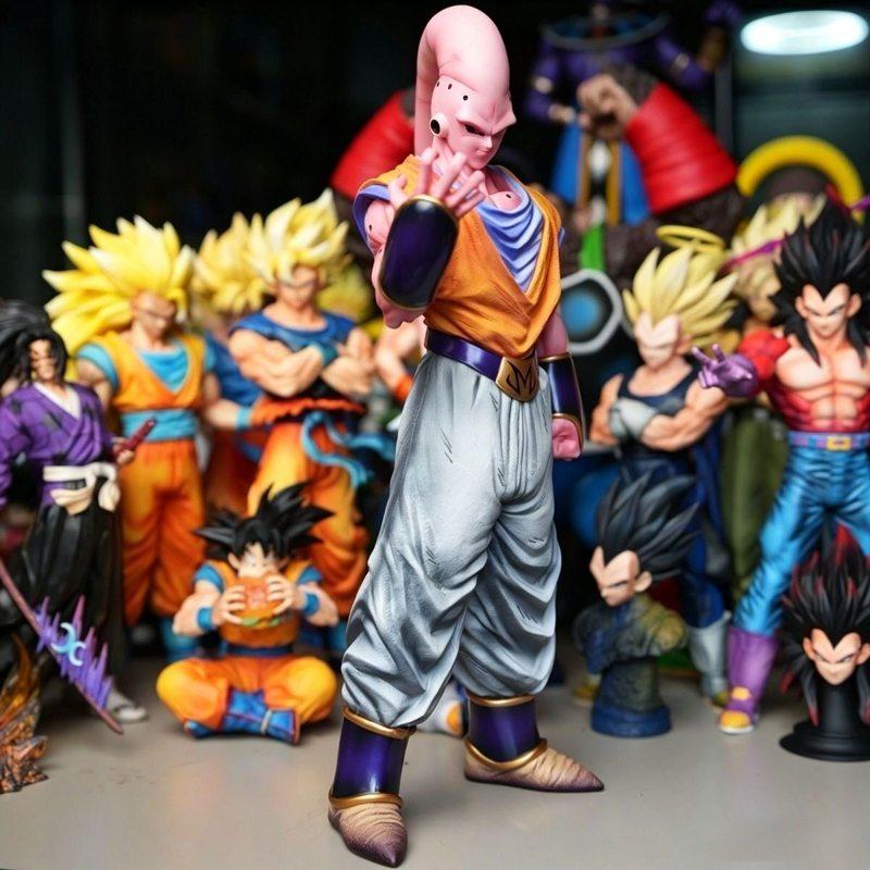 New 39Cm/15.35Inch Ys Statue Anime Dragon Ball Z Gohan Buu Figure Majin Buu Action Figures Collection Model Toys Gifts In Stock