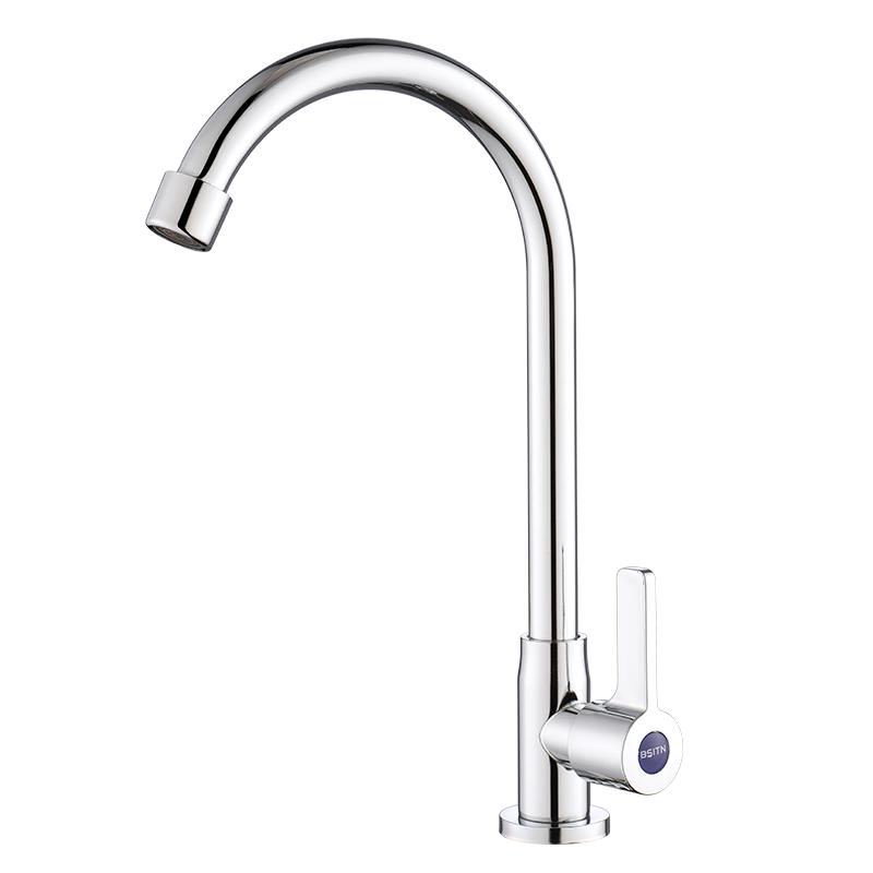 BSITN Stainless Steel Single Cold Kitchen Faucet