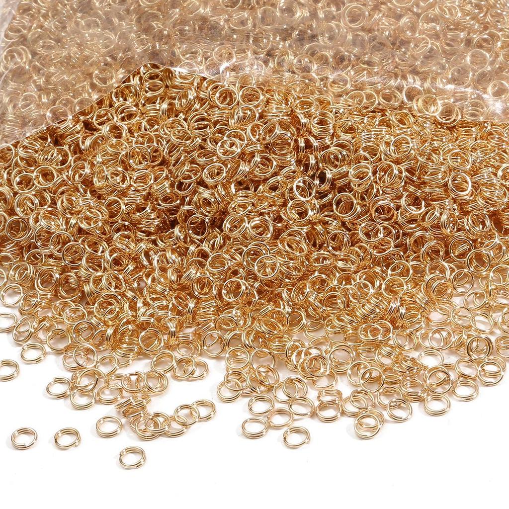 200-500Pcs Iron Double Ring Jump Ring For DIY Necklace Bracelet Jewelry Making Craft Accessories