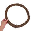 Natural Grapevine Wreath 30cm Rattan Twig Vine Branch Hoop for DIY Christmas Craft Decorative Vine Branch Garland