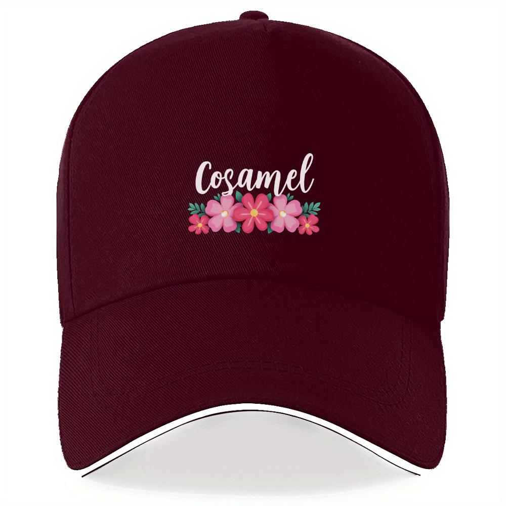 

Цветочная бейсболка Cosamel, полиэстер, регулируемая кепка-snapback для унисекс взрослых, для улицы One Size