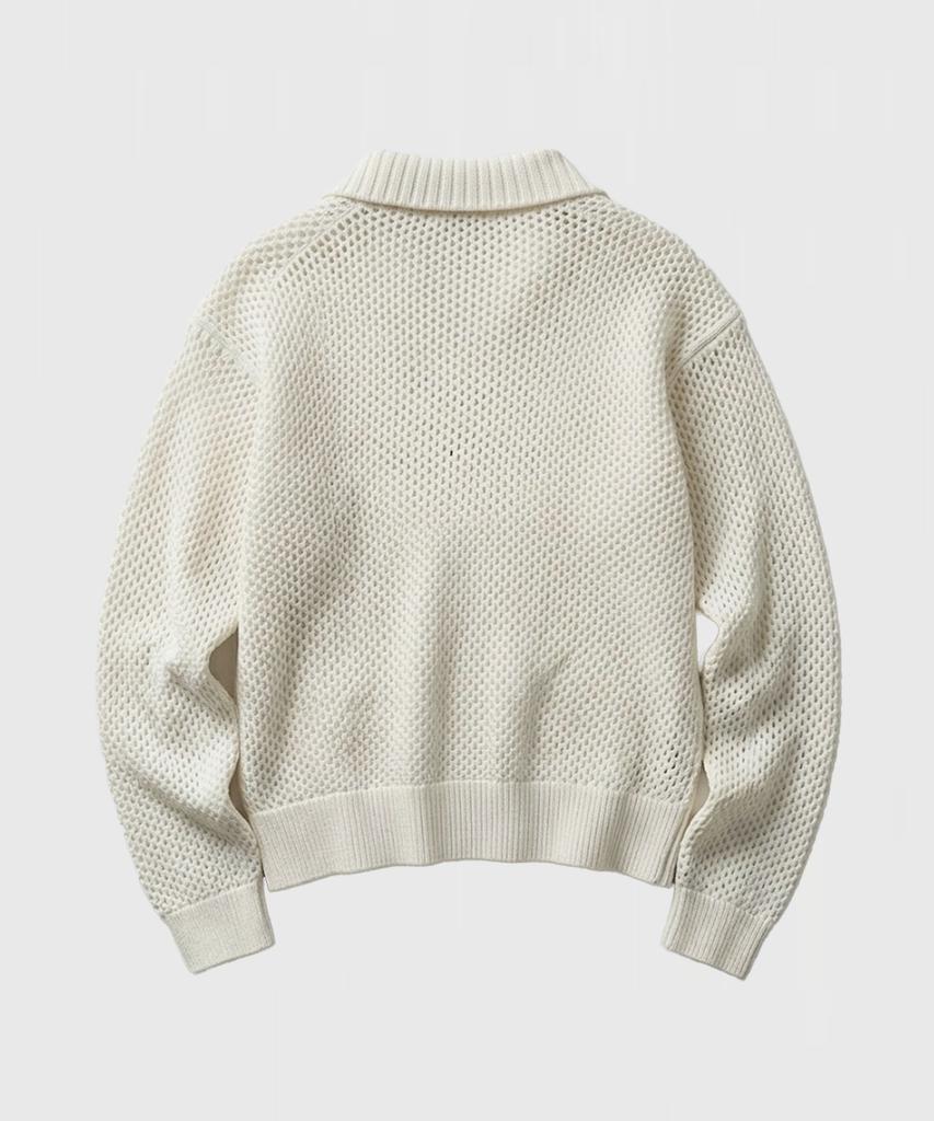 LMOOD Lux Pique Pullover Knit Ivory