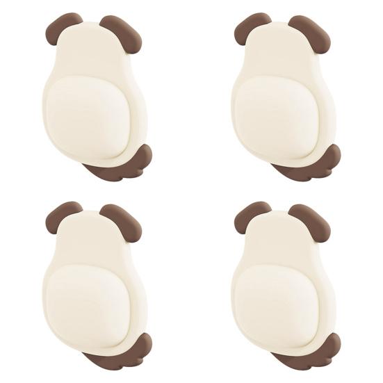 4/8 st Djur Bakväggsskydd Hund Katt Panda Pingvin Självhäftande Dörrstoppare Väggskydd Anti-kollision Ljuddämpande Pad Buffert Klistermärke