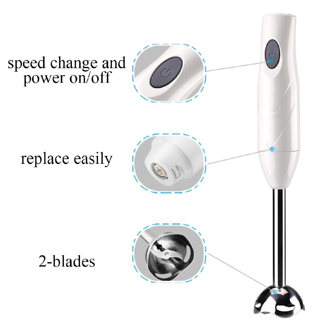 4 In1 Electric Food Blender Mixer Kitchen Detachable Stainless Steel Hand Blender Egg Beater