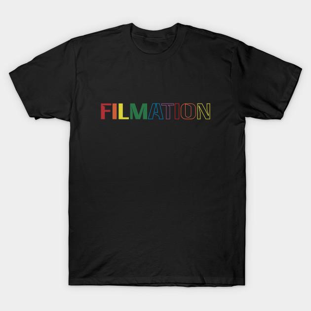 

Men Black Print T-shirt Filmation Color 80 S Logo No-Cut Transfer Paper Print Cotton Tshirt 4XL чорний