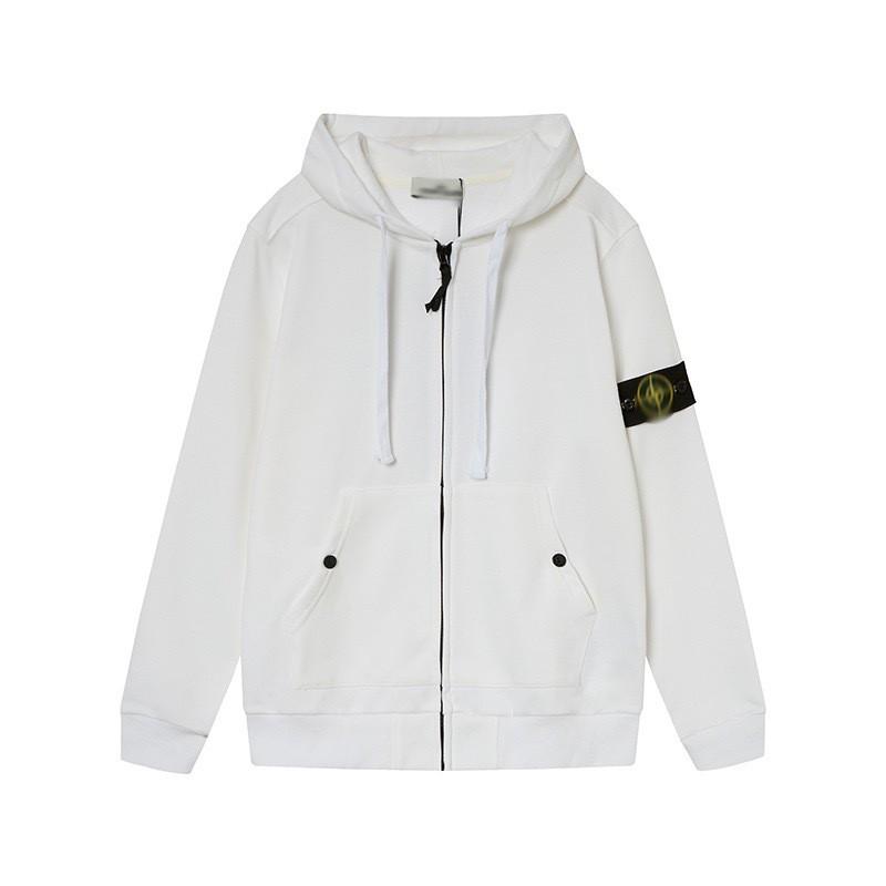 Stone Island Compass Patch Basic Hoodless Sweatshirt Loose Fit Men Women Casual Daily Wear