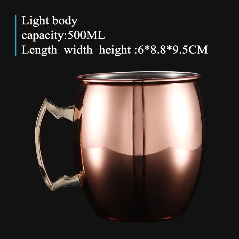 

550 мл 18 унций кованая медная кружка Московский мул пивная кружка кофейная кружка медная барная посуда для напитков 401-500ml