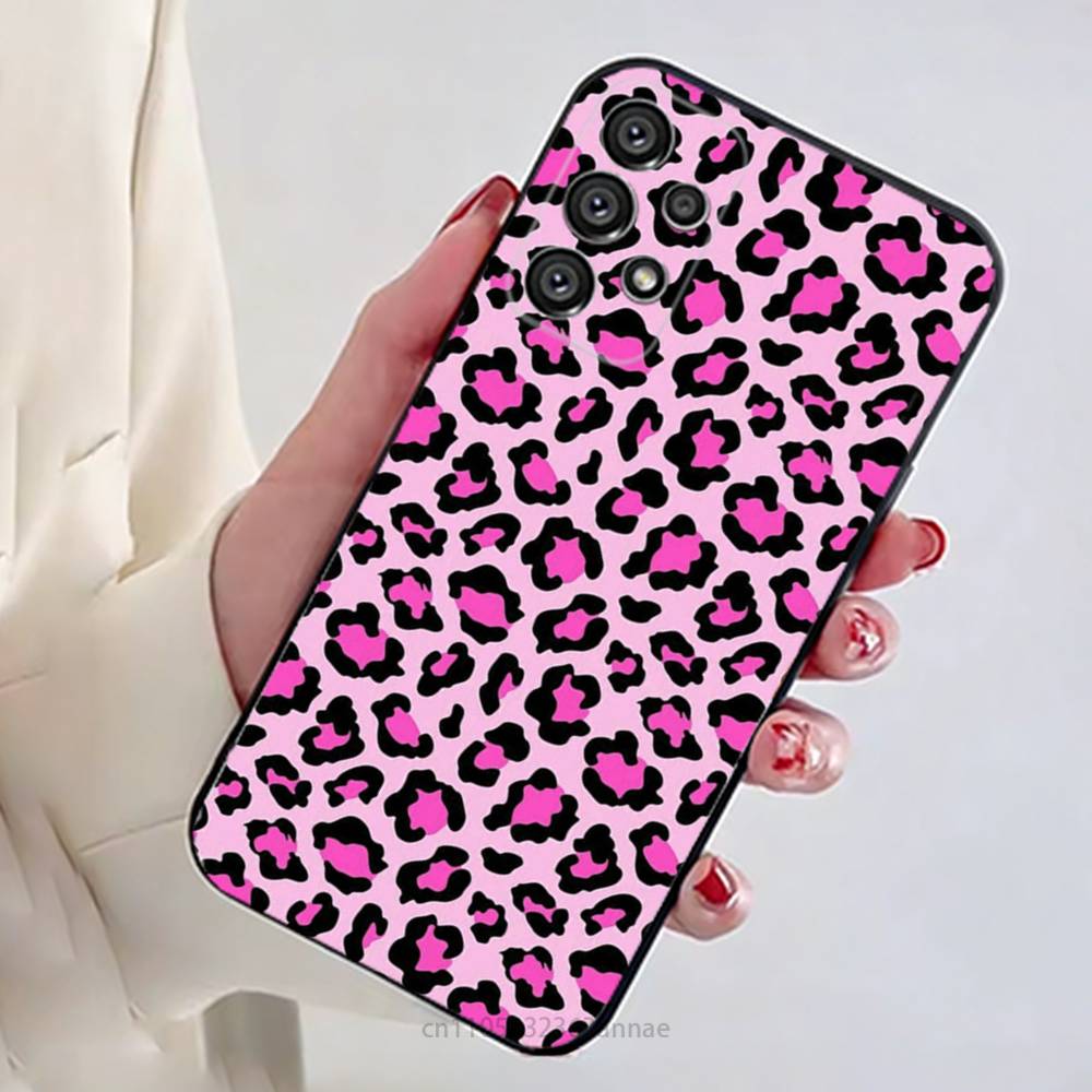 

Leopard Pink Tiger Cool Phone Case For Samsung Galaxy A54,34,24,73,53,52,52S,04S,04E,A72 Cover Samsung A52