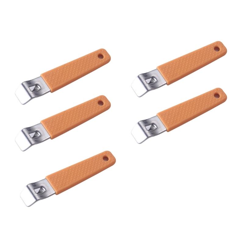 

Pack Of 5 Bottles Top Removers For Aluminum Seals And Metal Caps Smooth Operation With Comfortable Handle Design помаранчевий