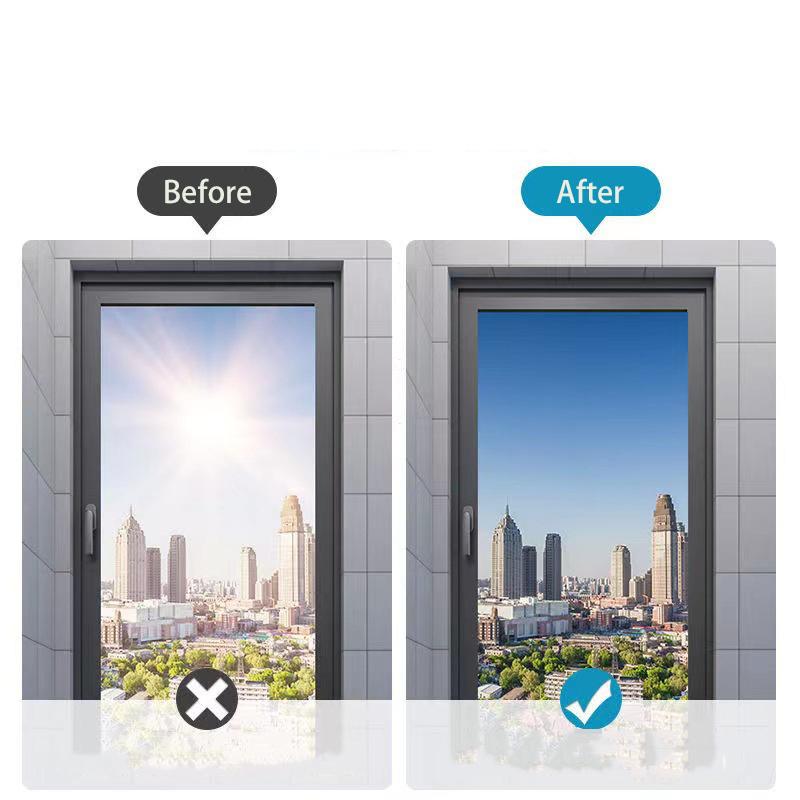 Thickened Nano Heat Insulation Window Film - Sun UV Blocking One-Way Privacy Anti-Glare for Home & Office Use