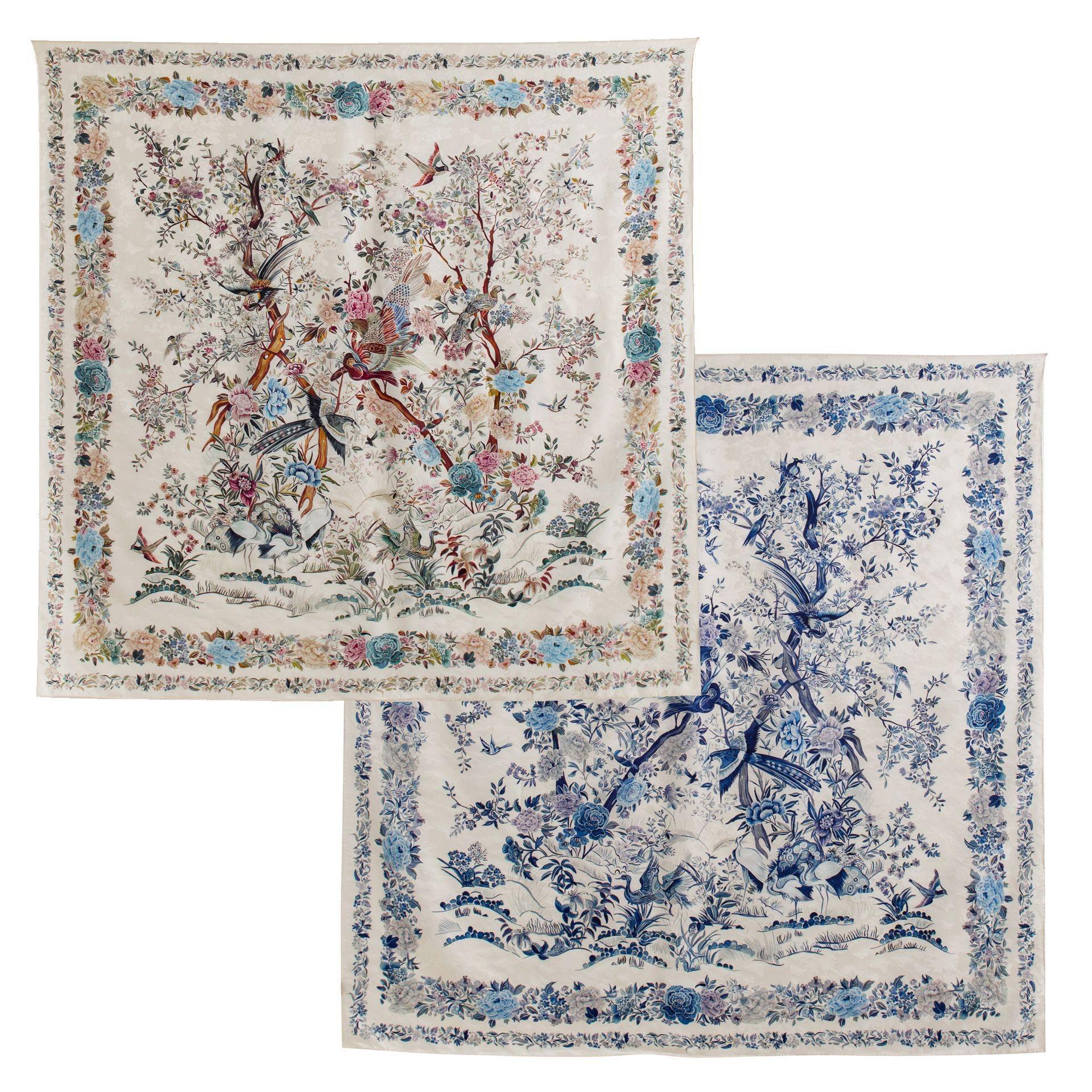 New exquisite neck silk square scarf mulberry silk silk scarf Hualuo double-sided high silky smooth atmosphere silk scarf
