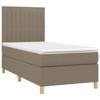 VidaXL Sommier à Lattes de Lit avec Matelas et LED, Lit Rembourré, Lit Simple, Lit Adulte de Chambre à Coucher Intérieur, 3135569