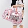 New Transparent PVC Swimming Storage Bag, Hand-held Contrasting Color Short Distance Travel Bag, Crossbody Large Capacity Fitness Bag
