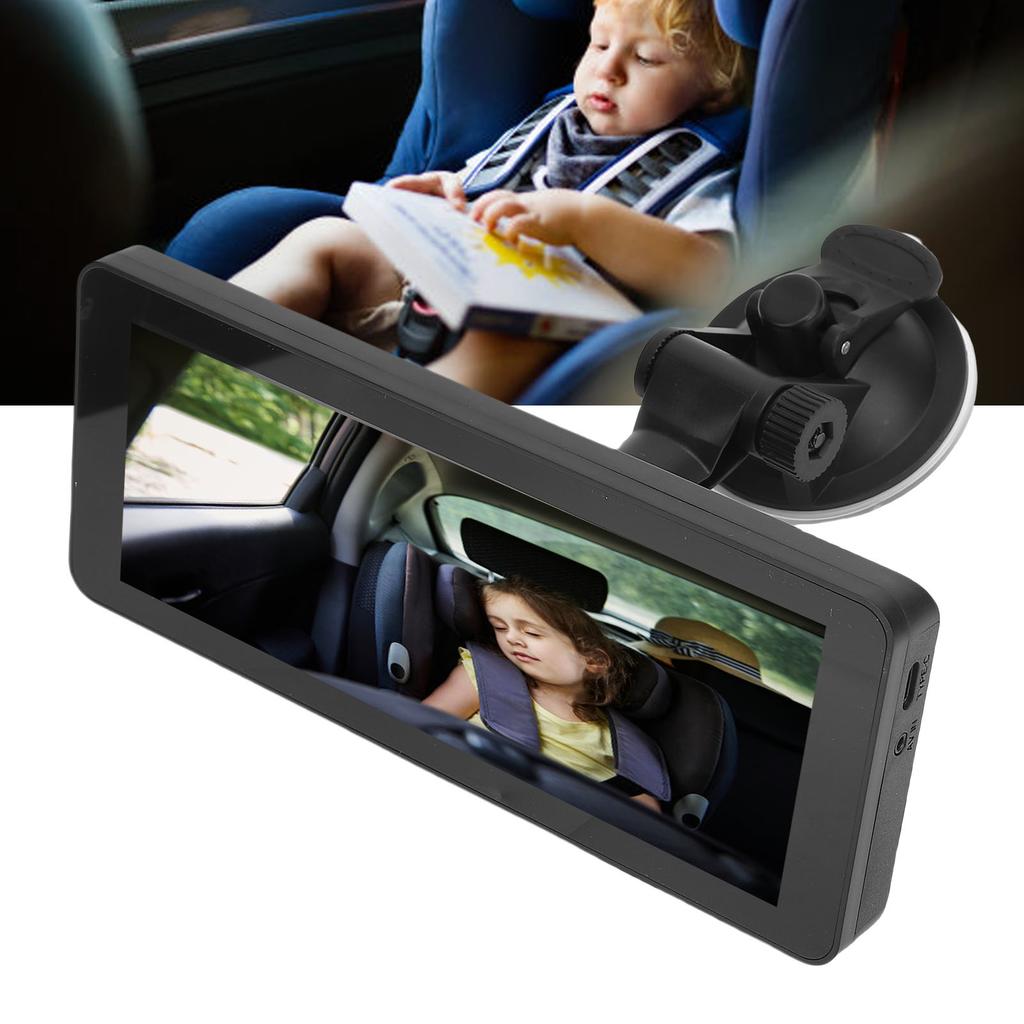 Dual Baby Car Camera with 6.86 Inch Display HD 360 Degree Rotatable   Back  Camera for Car SUV Travel