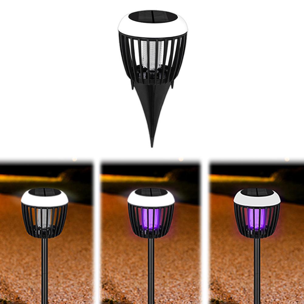 Solar Mosquito Killer Lamp Waterproof Lighting Mosquito Repellent Lamp Solar Mosquito Zapper Lamp for Outdoor Garden Patio Use