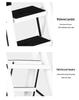 Telescopic Carbon Steel 3-Step Folding Ladder Stool with Storage