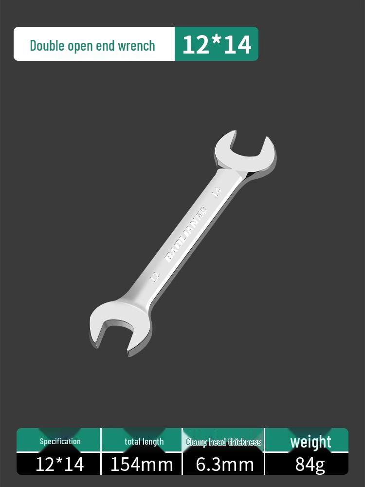 Doppelkopf-Maulschlüssel-Set - Polierte Oberfläche, Kleines Werkzeugset für Zuhause, 8-10mm Steckschlüssel-Helfer