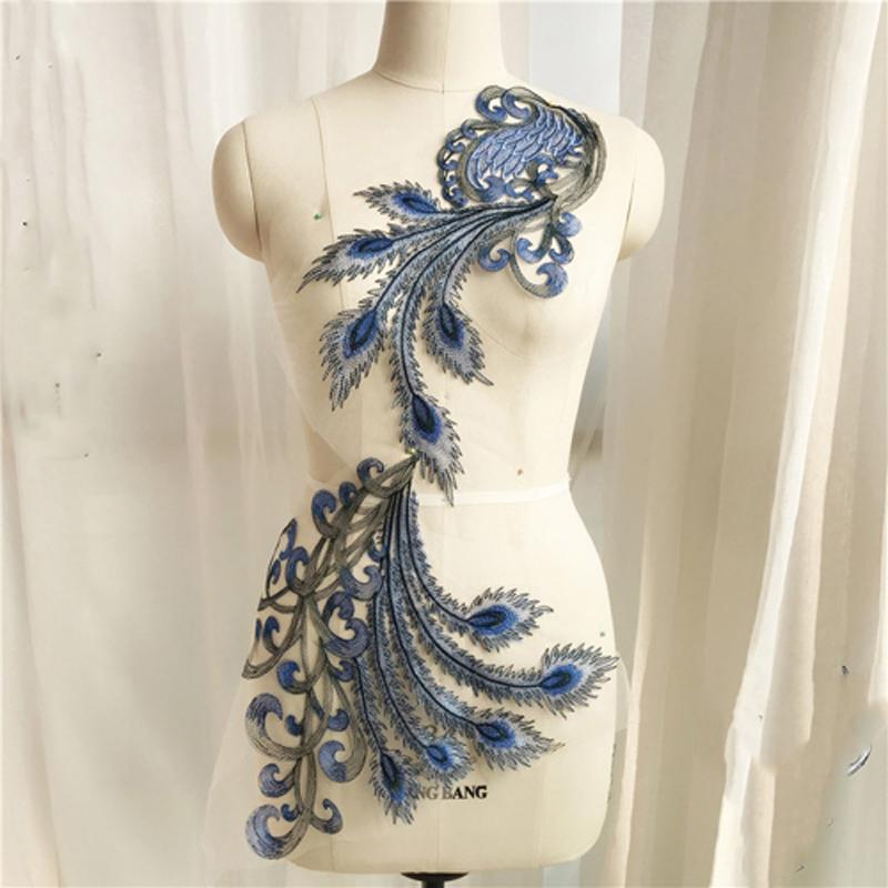 chinese dress ladies Ivory Peacock design lehenga best suited for engagement or reception w –  Urban Dulhaniya main image 1