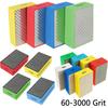 Diamond Hand Polishing Pads 60-3000 Grit Sanding Block Foam Backing for Tile Glass Stone Marble Granite Ceramics Metal Wet&Dry