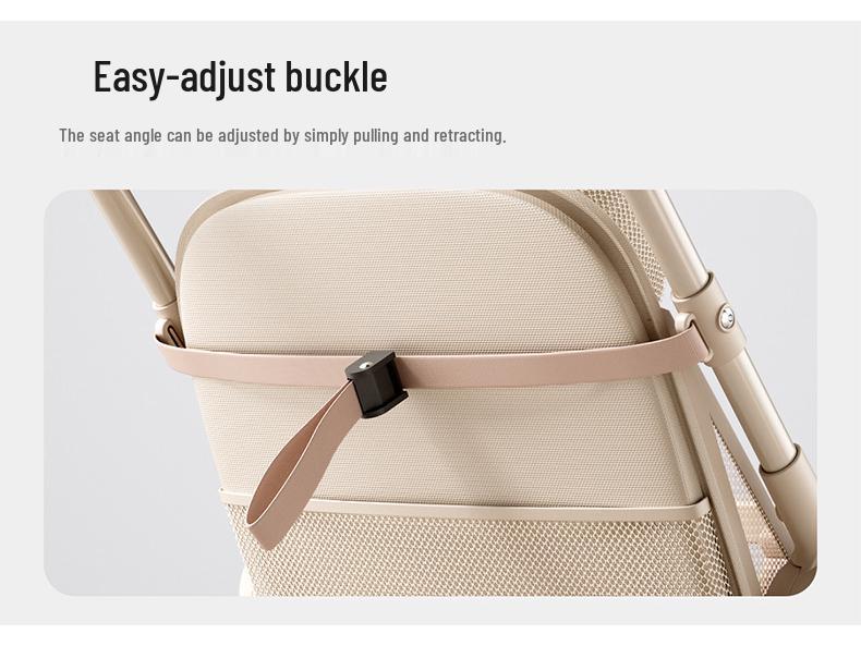 Compact Foldable Baby Stroller: Lightweight, One-Button Fold for Travel and Commuting