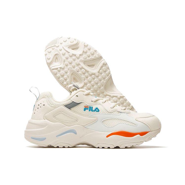 FILA Tracer Fabric Fashion Versatile Breathable Low-Top Dad Shoes Women sneaker Cream-White F12W021111FGD