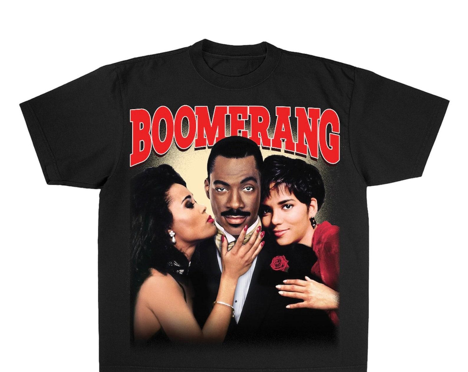 Boomerang Movie T-Shirt: Heavyweight USA Cotton, Oversized Fit L