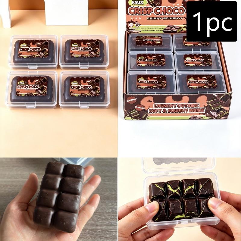 Knuspriges Gefühl Knackendes Geräusch Schokoladenwachs Knisterndes Spielzeug Katzenpfote Donut Design Fidget Toy für Kinder Erwachsene Geschenk