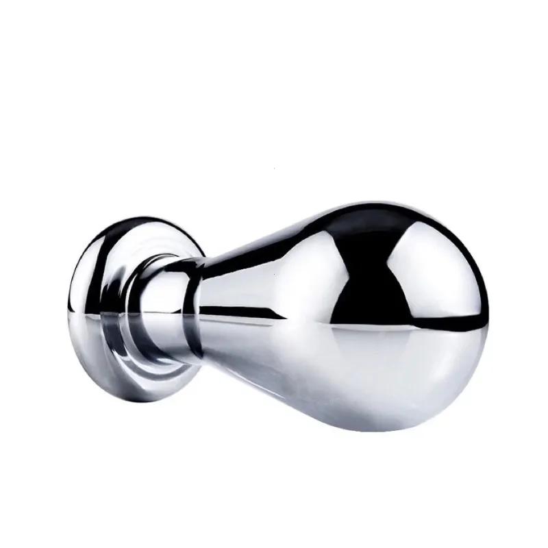 Modelado De Iluminación De Metal De Enchufe Anal Grande Totio De Acero Inoxidable Menores Menores Anales Dildo De Consolador ADU