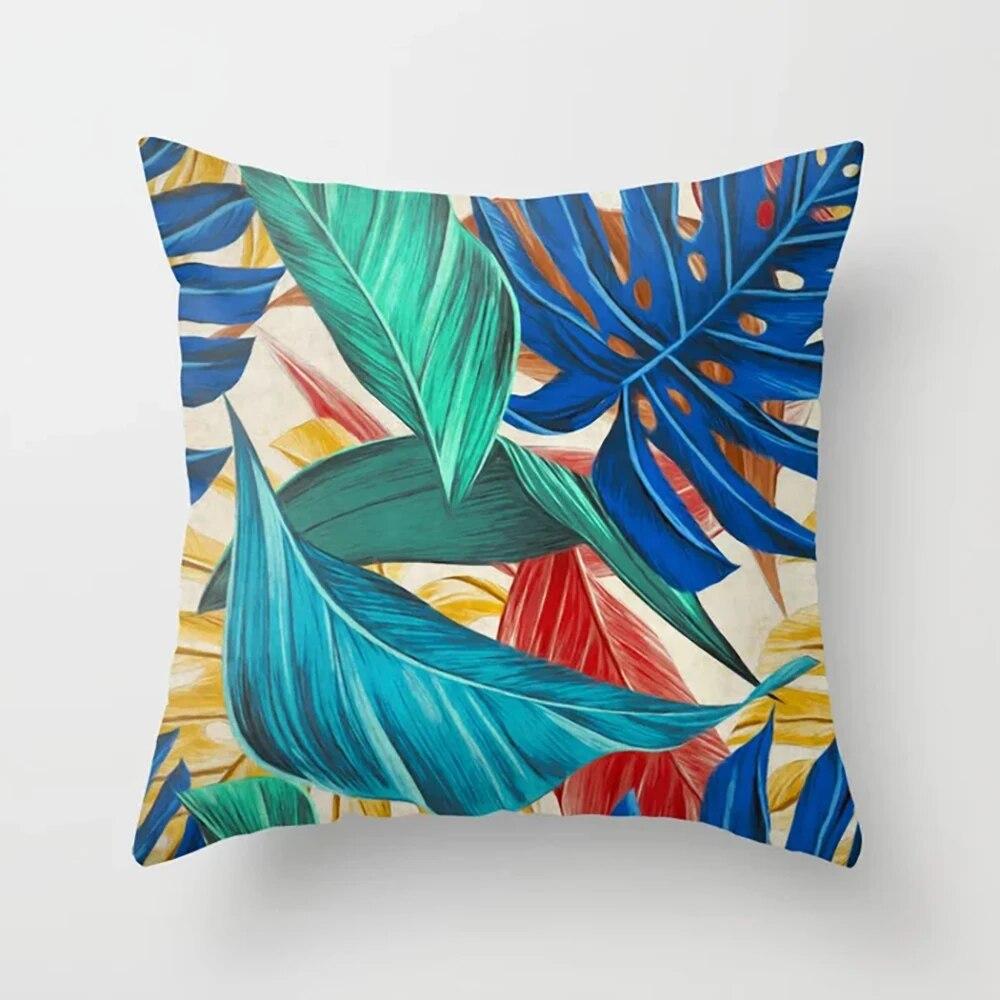 Home Decor Pillowcase Colorful Texture Alphabet Pattern Printed  for Bedroom Living Room