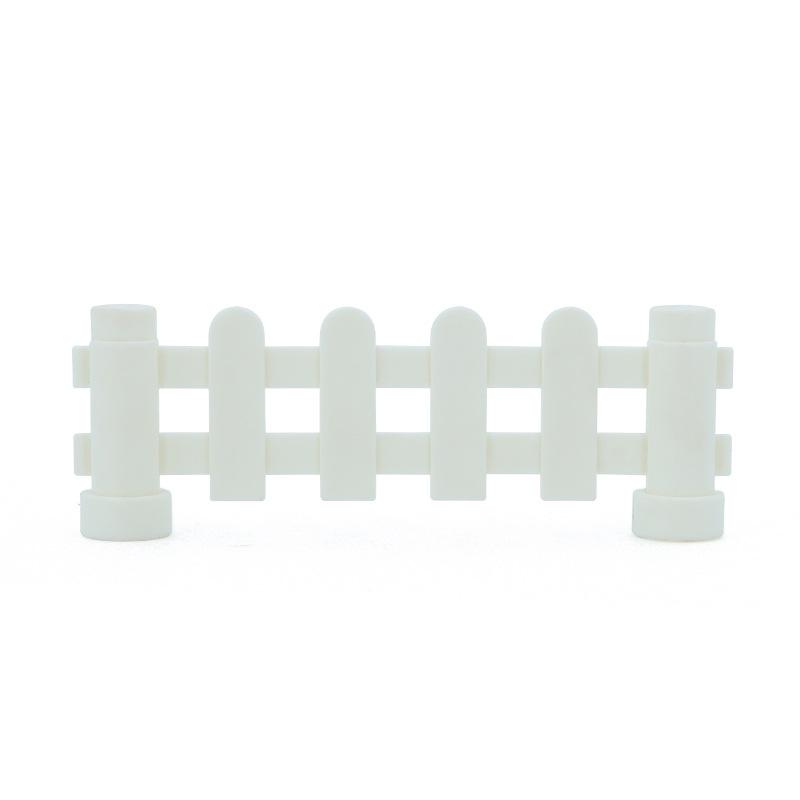 Big Building Block Accessories Train Track Traffic Signs Light Roadblock Parking Pole Fence Compatible Outdoor Series Kids Toys